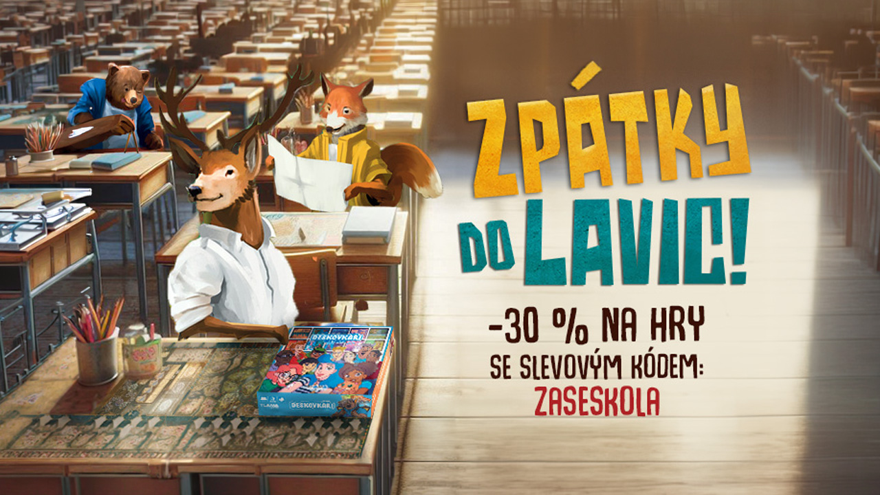 TLAMA games: Zpátky do lavic a absolutní pecky s extra slevou 30 %!